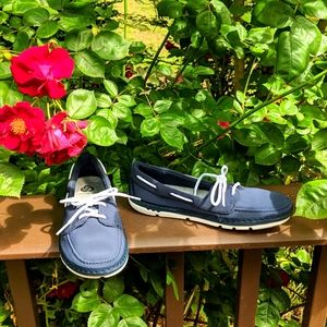 Clarks Step Maro Navy Boat Shoes